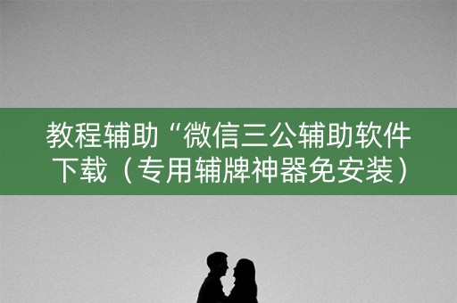 教程辅助“微信三公辅助软件下载（专用辅牌神器免安装）