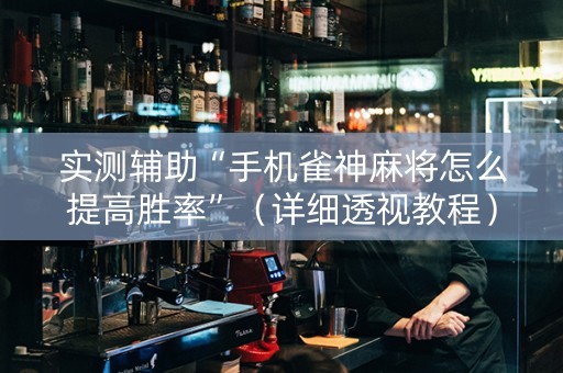 实测辅助“手机雀神麻将怎么提高胜率”（详细透视教程）-哔哩哔哩