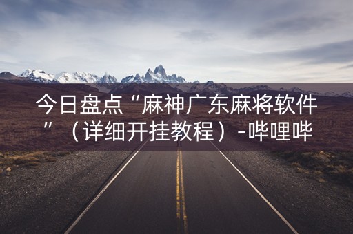 今日盘点“麻神广东麻将软件”（详细开挂教程）-哔哩哔哩