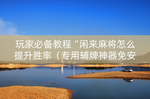 玩家必备教程“闲来麻将怎么提升胜率（专用辅牌神器免安装）