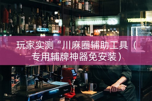 玩家实测“川麻圈辅助工具（专用辅牌神器免安装）