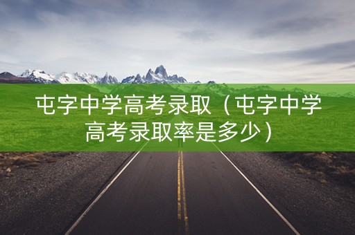 屯字中学高考录取（屯字中学高考录取率是多少）