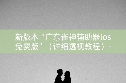 新版本“广东雀神辅助器ios免费版”（详细透视教程）-哔哩哔哩