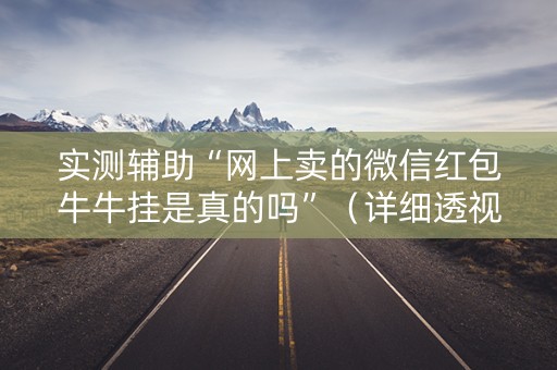 实测辅助“网上卖的微信红包牛牛挂是真的吗”（详细透视教程）-哔哩哔哩