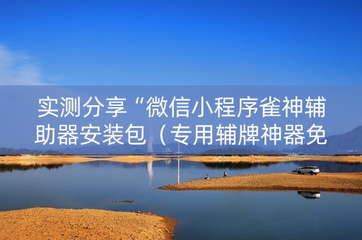 实测分享“微信小程序雀神辅助器安装包（专用辅牌神器免安装）
