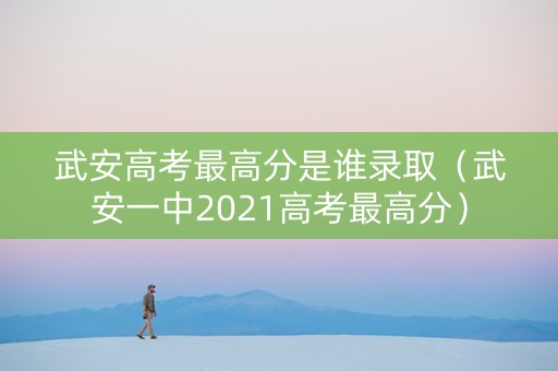 武安高考最高分是谁录取（武安一中2021高考最高分）