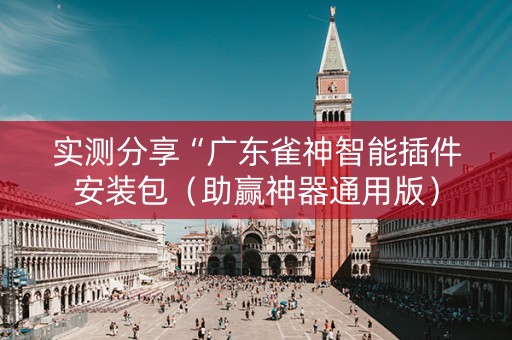 实测分享“广东雀神智能插件安装包（助赢神器通用版）