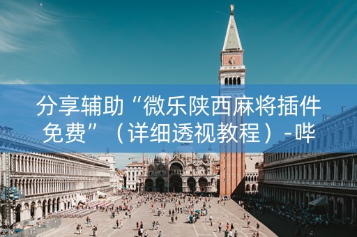 分享辅助“微乐陕西麻将插件免费”（详细透视教程）-哔哩哔哩