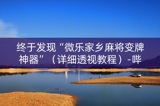 终于发现“微乐家乡麻将变牌神器”（详细透视教程）-哔哩哔哩