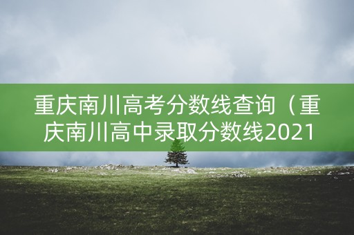 重庆南川高考分数线查询（重庆南川高中录取分数线2021）