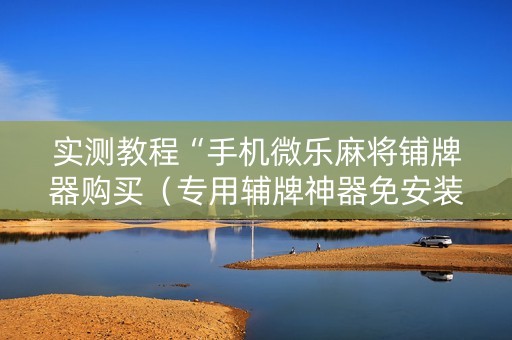 实测教程“手机微乐麻将铺牌器购买（专用辅牌神器免安装）