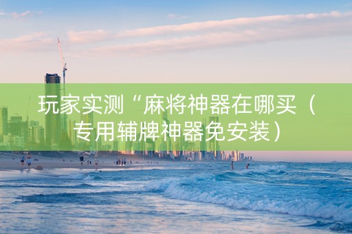 玩家实测“麻将神器在哪买（专用辅牌神器免安装）