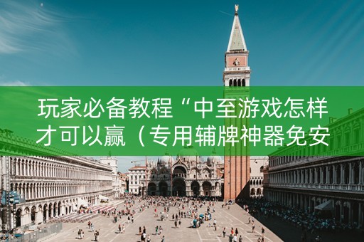 玩家必备教程“中至游戏怎样才可以赢（专用辅牌神器免安装）
