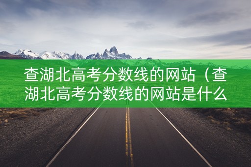 查湖北高考分数线的网站（查湖北高考分数线的网站是什么）