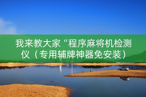 我来教大家“程序麻将机检测仪（专用辅牌神器免安装）
