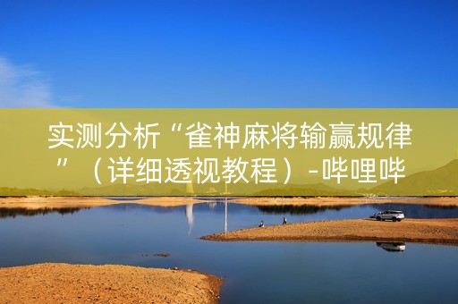 实测分析“雀神麻将输赢规律”（详细透视教程）-哔哩哔哩