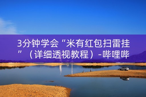 3分钟学会“米有红包扫雷挂”（详细透视教程）-哔哩哔哩