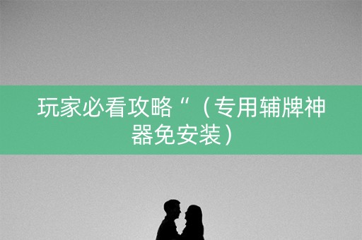 玩家必看攻略“（专用辅牌神器免安装）