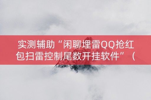 实测辅助“闲聊埋雷QQ抢红包扫雷控制尾数开挂软件”（详细透视教程）-哔哩哔哩