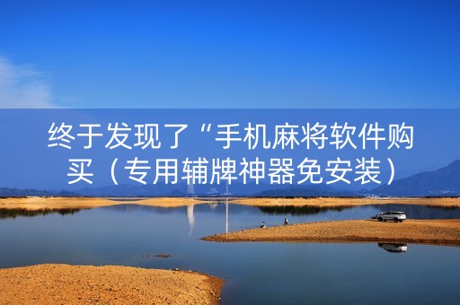 终于发现了“手机麻将软件购买（专用辅牌神器免安装）