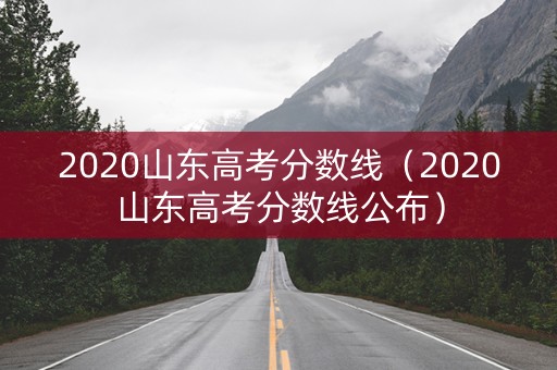 2020山东高考分数线（2020山东高考分数线公布）