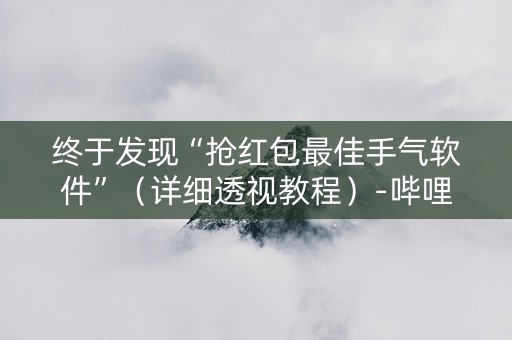 终于发现“抢红包最佳手气软件”（详细透视教程）-哔哩哔哩