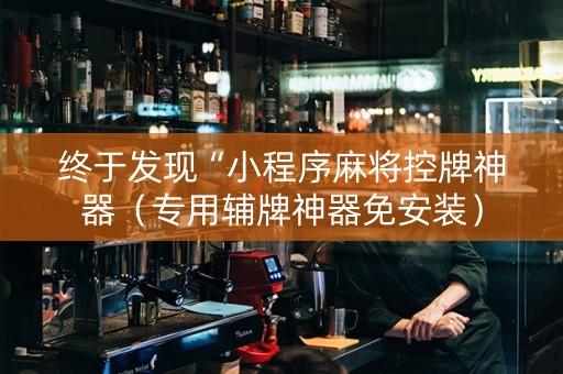 终于发现“小程序麻将控牌神器（专用辅牌神器免安装）