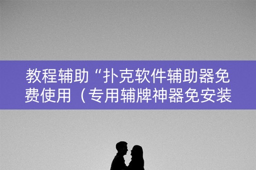 教程辅助“扑克软件辅助器免费使用（专用辅牌神器免安装）
