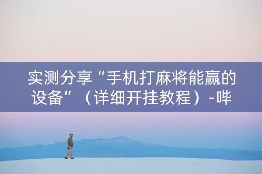 实测分享“手机打麻将能赢的设备”（详细开挂教程）-哔哩哔哩
