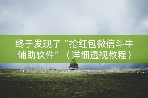 终于发现了“抢红包微信斗牛辅助软件”（详细透视教程）-哔哩哔哩