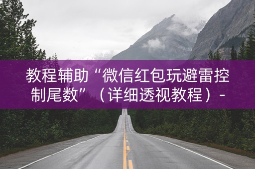 教程辅助“微信红包玩避雷控制尾数”（详细透视教程）-哔哩哔哩