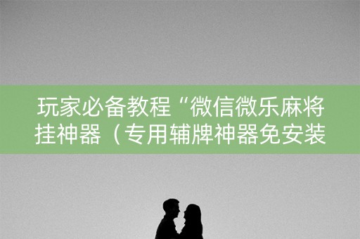 玩家必备教程“微信微乐麻将挂神器（专用辅牌神器免安装）