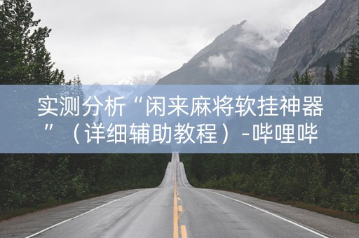 实测分析“闲来麻将软挂神器”（详细辅助教程）-哔哩哔哩