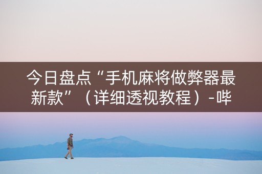今日盘点“手机麻将做弊器最新款”（详细透视教程）-哔哩哔哩