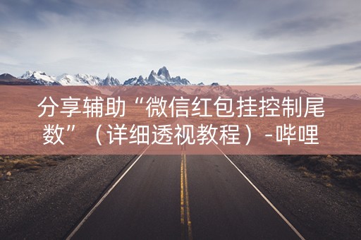 分享辅助“微信红包挂控制尾数”（详细透视教程）-哔哩哔哩