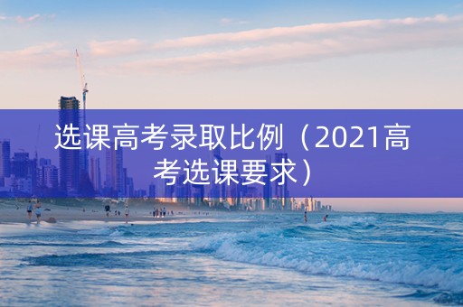 选课高考录取比例（2021高考选课要求）