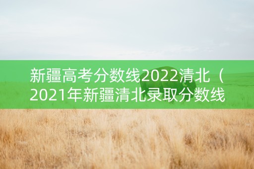 新疆高考分数线2022清北（2021年新疆清北录取分数线）