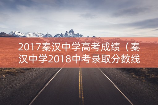 2017秦汉中学高考成绩（秦汉中学2018中考录取分数线）