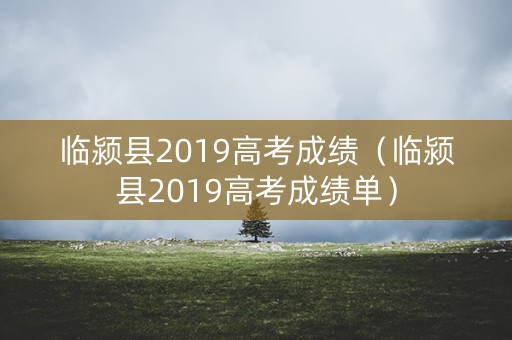 临颍县2019高考成绩（临颍县2019高考成绩单）