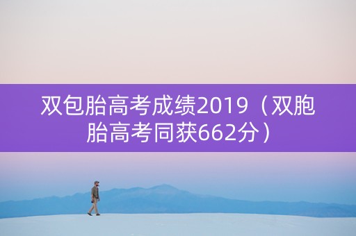 双包胎高考成绩2019（双胞胎高考同获662分）