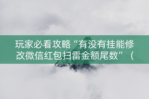 玩家必看攻略“有没有挂能修改微信红包扫雷金额尾数”（详细透视教程）-哔哩哔哩