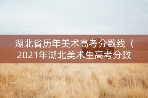 湖北省历年美术高考分数线（2021年湖北美术生高考分数线）