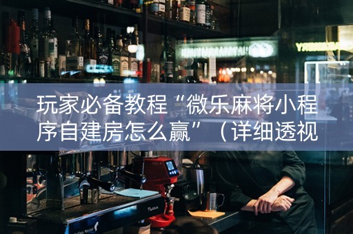 玩家必备教程“微乐麻将小程序自建房怎么赢”（详细透视教程）-哔哩哔哩