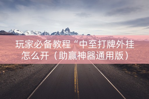 玩家必备教程“中至打牌外挂怎么开（助赢神器通用版）