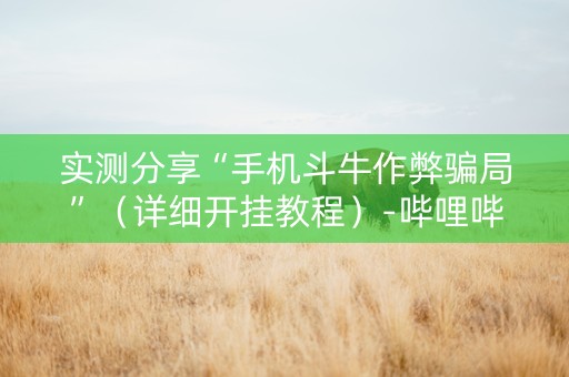 实测分享“手机斗牛作弊骗局”（详细开挂教程）-哔哩哔哩