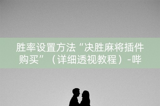 胜率设置方法“决胜麻将插件购买”（详细透视教程）-哔哩哔哩