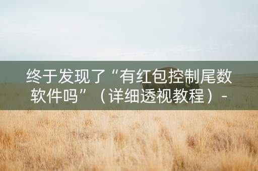 终于发现了“有红包控制尾数软件吗”（详细透视教程）-哔哩哔哩