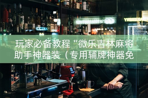 玩家必备教程“微乐吉林麻将助手神器装（专用辅牌神器免安装）