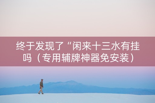 终于发现了“闲来十三水有挂吗（专用辅牌神器免安装）