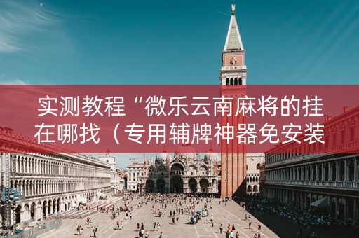实测教程“微乐云南麻将的挂在哪找（专用辅牌神器免安装）
